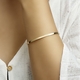 Silgold armband scharnier massief vlakke buis 3 x 61 mm