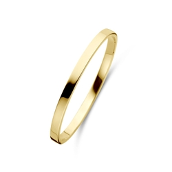 Silgold armband scharnier massief vlakke buis 5,0 mm