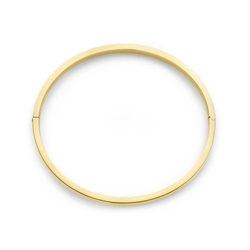 Silgold armband scharnier massief vlakke buis 5,0 mm