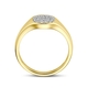 14 krt gouden ring diamant gestift 0.15ct h si