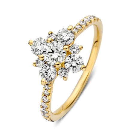 Excellent Jewelry 14krt gouden ring met briljant 1.14ct