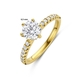 14 krt gouden ring lab-grown diamant 1.24ct