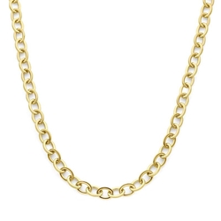 14krt gouden schakelcollier 9 mm 45 cm