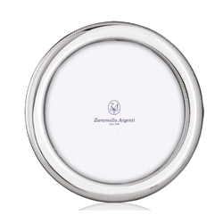 Zaramella ronde zilveren fotolijst Monte Carlo 9 x 9 cm