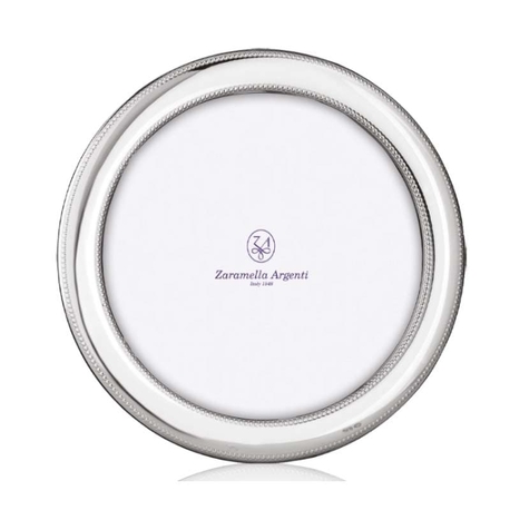 Zaramella ronde zilveren fotolijst Monte Carlo 9 x 9 cm