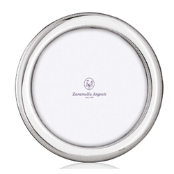 Zaramella ronde zilveren fotolijst Monte Carlo 13 x 13 cm