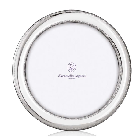 Zaramella ronde zilveren fotolijst Monte Carlo 13 x 13 cm