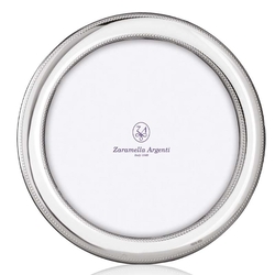 Zaramella ronde zilveren fotolijst Monte Carlo 18 x 18 cm