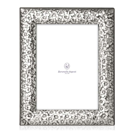 Zaramella zilveren bloemen fotolijst Firenze 18 x 13 cm