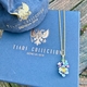 Tsars Collection collier Helena bloemhanger verguld zilver