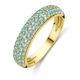 Gouden ring sky blue topaas