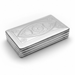 Antieke zilveren tabaksdoos anno 1828