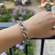 Zilveren armband gourmet schakel markasiet