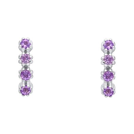 Laura Ashley creolen met amethist Alford Meadow