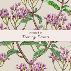 Laura Ashley vergulde oorstekers rhodoliet