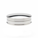 Ovaal zilveren doosje glad 3x2 cm
