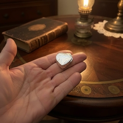 Zilveren doosje hart 3 x 3 cm