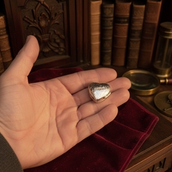 Zilveren doosje hart middel 2,7 x 2,7 cm