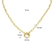 Geelgouden collier met connector 45 cm