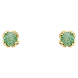 Laura Ashley vergulde oorstekers aventurijn