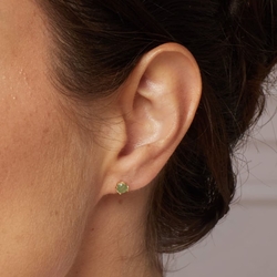 Laura Ashley vergulde oorstekers aventurijn