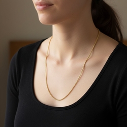 Vintage 14 krt gouden jasseronketting 16 gr.