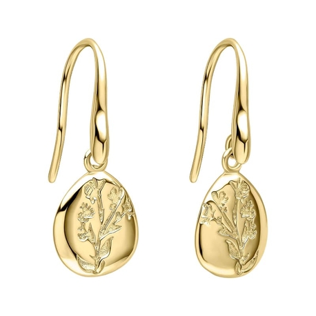 Laura Ashley verguld zilveren oorbellen Farlington Flowers