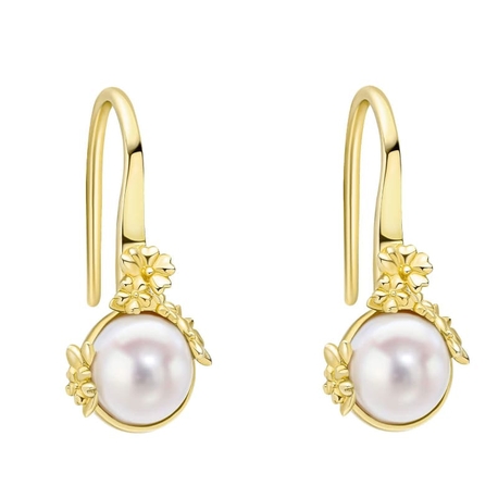 Laura Ashley verguld zilveren oorbellen Ickleford Tulips