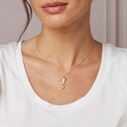 Laura Ashley verguld zilveren hanger Llanelli Kingfisher