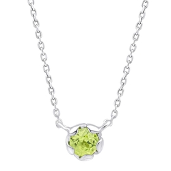 Laura Ashley zilveren hanger Petal Set Semi-Precious