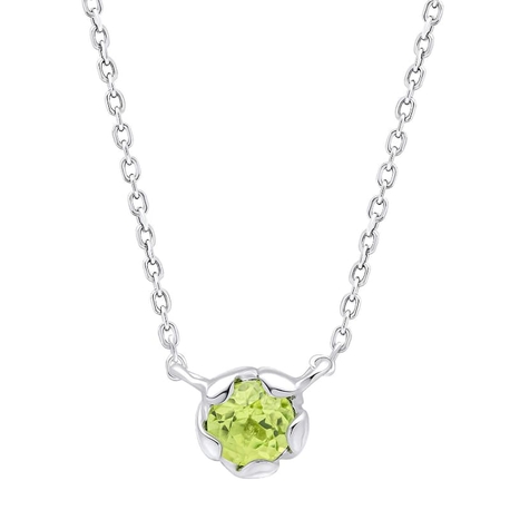 Laura Ashley zilveren hanger peridot