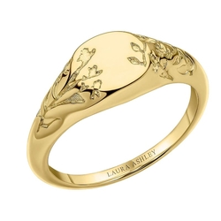 Laura Ashley verguld zilveren ring Signet