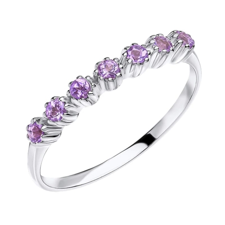 Laura Ashley zilveren ring Light Amethyst