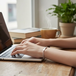 Juweliers restant zilveren tiener armband 18 cm