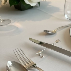 12 Messenleggers pijlvormig zilver Pluut Schoonhoven