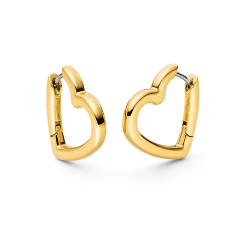 BOCCIA Titanium vergulde oorringen hart 05099-02