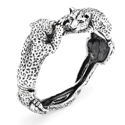 Giovanni Raspini zilveren armband panters