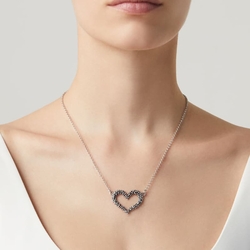 Giovanni Raspini zilveren ketting Swing Heart