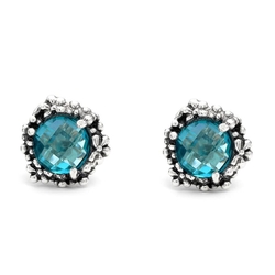 Giovanni Raspini zilveren oorstekers Blue Ivy