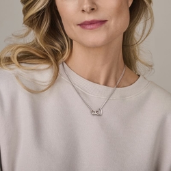 Zilveren collier forever connected