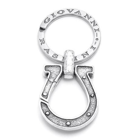 Giovanni Raspini zilveren sleutelhanger met hoefijzer