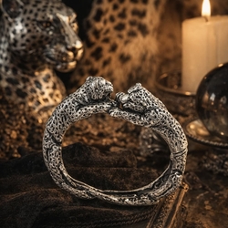 Giovanni Raspini zilveren armband panters