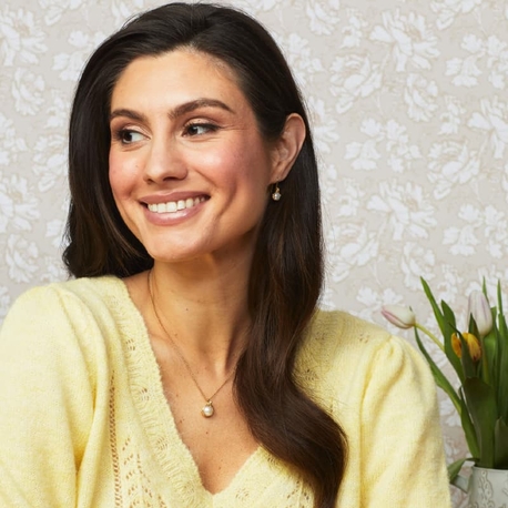 Laura Ashley verguld zilveren oorbellen Ickleford Tulips