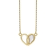 Elements 9 karaat collier met parelmoer hart