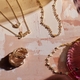 Elements 9 karaat collier met parelmoer hart