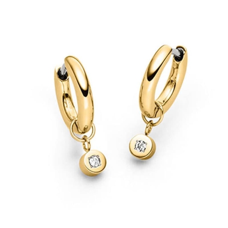 BOCCIA Titanium vergulde creolen 05086-04