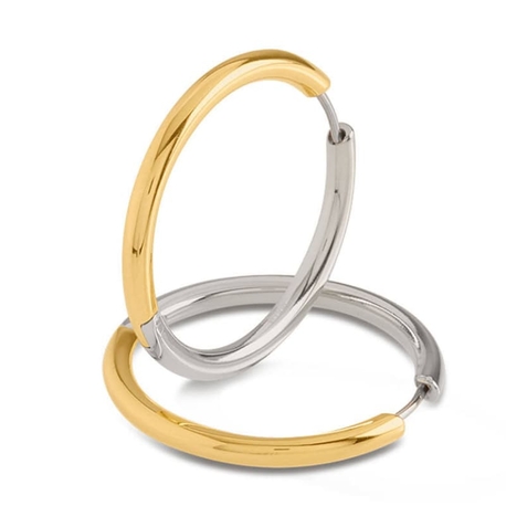 BOCCIA Titanium bicolor creolen 05073-04