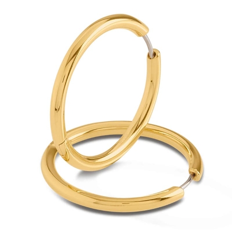 BOCCIA Titanium vergulde creolen 05073-02