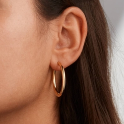 BOCCIA Titanium vergulde creolen 05073-02