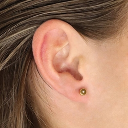 BOCCIA Titanium vergulde oorstekers diamant 05064-04